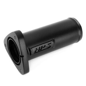 HPS Black Aluminum Turbo Resonator Tube For 16+ Lexus GS/IS/NX/RC 2.0T 8AR-FTS
