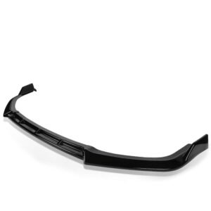 BFC [Painted Glossy Black] 3PC STYLE Front Bumper Lip Wing Diffuser Kit For 17-21 Honda Civic Si (FC1/FC3)
