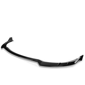 BFC [Painted Glossy Black] 3PC STYLE Front Bumper Lip Wing Diffuser Kit For 15-22 Dodge Charger Facelifted (LD)