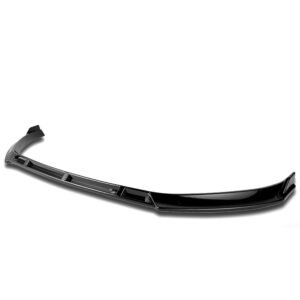 [Painted Gloss Black] Front Bumper Lip Chin Guard For 14-17 Volkswagen Golf MK7
