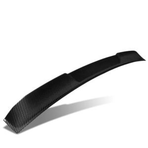 Glossy Black Carbon Fiber Rear Window Windshield Spoiler For 13-17 Honda Accord (Coupe CT1 CT2 9th Gen)