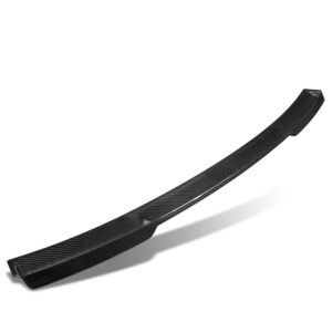 Glossy Black Carbon Fiber Rear Window Windshield Spoiler For 09-14 Acura TSX