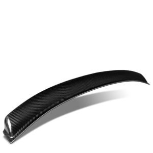 Black Carbon Fiber Rear Window Windshield Spoiler Spoiler For 14-20 Lexus IS-Series XE30 Sedan