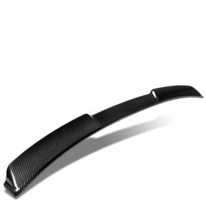 Black Carbon Fiber Rear Window Windshield Spoiler For 05-14 Ford Mustang (Coupe 5th Gen)