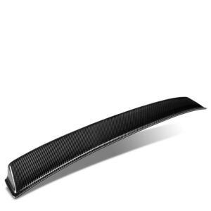 Black Carbon Fiber Rear Window Windshield Spoiler For 14-19 Chevrolet Corvette (C7)
