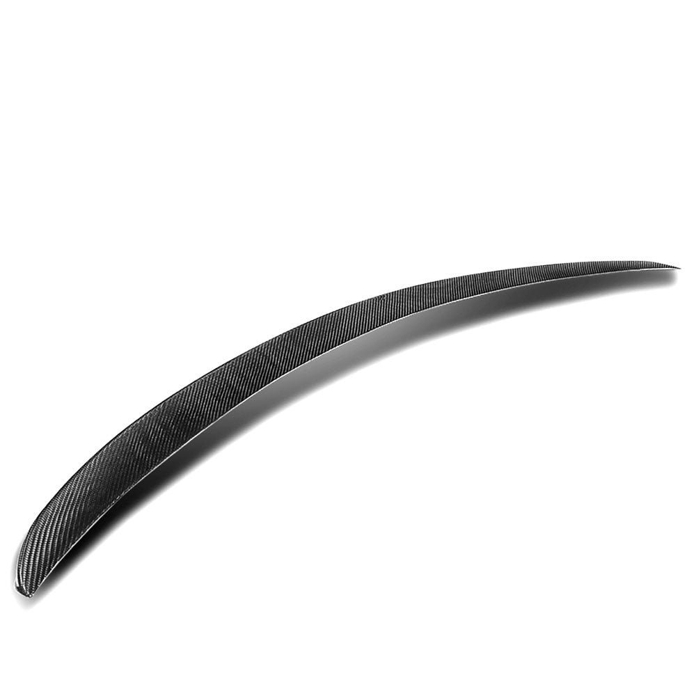 Black Carbon Fiber Rear Trunk Lid Spoiler (Duckbill P-Style) For 15-19 BMW X6 (F15 2nd Gen)