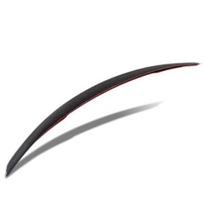 Black Carbon Fiber Rear Trunk Lid Spoiler (Duckbill P-Style) Spoiler For 08-13 BMW 1-Series E82 Coupe