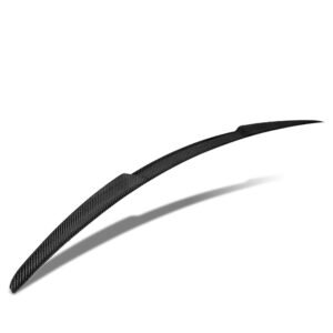 Black Carbon Fiber Rear Trunk Lid Spoiler (Duckbill V-Style) Spoiler For 14-21 BMW 2-Series F22/M2 F87 Coupe