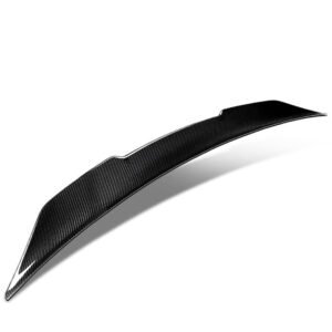 Black Carbon Fiber Rear Trunk Lid Spoiler (Duckbill V-Style) Spoiler For 19+ BMW 3-Series G20 Sedan