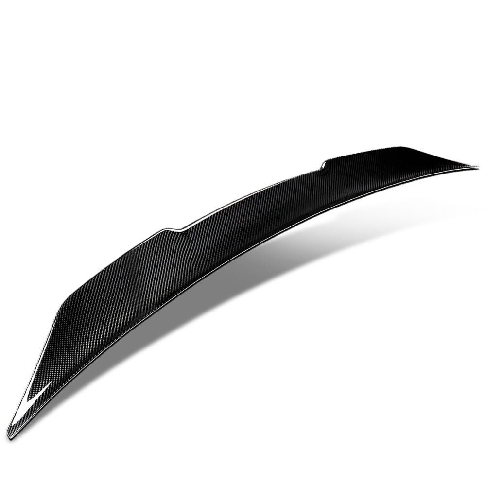 Black Carbon Fiber Rear Trunk Lid Spoiler (Duckbill V-Style) Spoiler For 19+ BMW 3-Series G20 Sedan