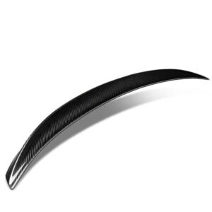 Black Carbon Fiber Rear Trunk Lid Spoiler (M Style) Spoiler For 10-16 BMW 5-Series F10 Sedan