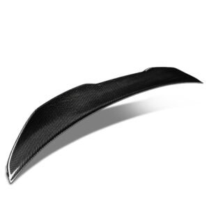 Black Carbon Fiber Rear Trunk Lid Spoiler (PSM Style) Spoiler For 10-16 BMW 5-Series F10 Sedan