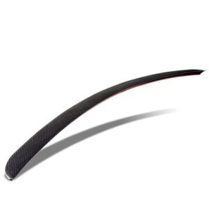 Black Carbon Fiber Rear Trunk Lid Spoiler (V Style) Spoiler For 08-14 Mercedes-Benz C-Class W204 Sedan