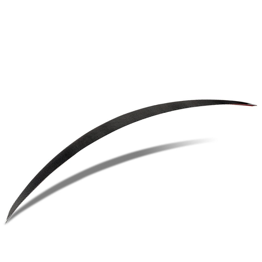 Black Carbon Fiber Rear Trunk Lid Spoiler (AMG Style) Spoiler For 15-21 Mercedes-Benz C-Class W205 Sedan