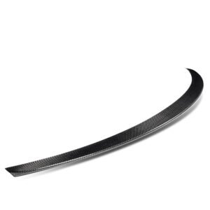 Black Carbon Fiber Rear Trunk Lid Spoiler Spoiler For 17-21 Mercedes-Benz C-Class W205 Coupe
