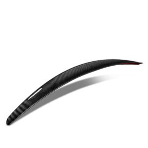 Black Carbon Fiber Rear Trunk Lid Spoiler (P Style) Spoiler For 14-20 Mercedes-Benz S-Class W222 Sedan
