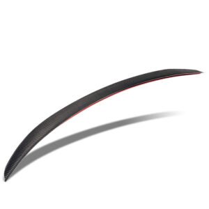 Black Carbon Fiber Rear Trunk Lid Spoiler (AMG Style) Spoiler For 16-21 Mercedes-Benz GLC-Class C253 Coupe