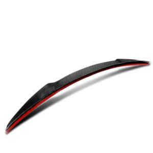 Black Carbon Fiber Rear Trunk Lid Spoiler (V Style) Spoiler For 14-20 Audi A3/RS3/S3 8V Sedan