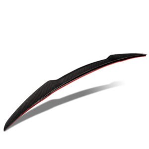 Black Carbon Fiber Rear Trunk Lid Spoiler (V Style) Spoiler For 17+ Audi A4/A4 Quattro/S4 B9 Sedan