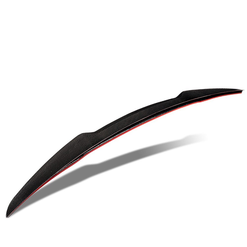 Black Carbon Fiber Rear Trunk Lid Spoiler (V Style) Spoiler For 17+ Audi A4/A4 Quattro/S4 B9 Sedan