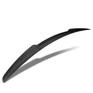 Black Carbon Fiber Rear Trunk Lid Spoiler (V Style) Spoiler For 08-12 Audi A4/A4 Quattro Pre-Facelift B8 Sedan