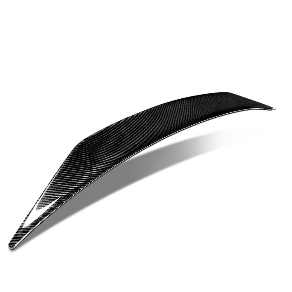 Black Carbon Fiber Rear Trunk Lid Spoiler (STP Style) Spoiler For 17-21 Audi A4/A4 Quattro B9 Sedan