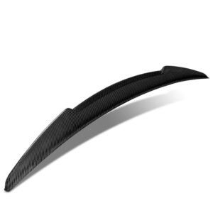 Black Carbon Fiber Rear Trunk Lid Spoiler (V Style) Spoiler For 13-17 Honda Accord CT1 CT2 Coupe