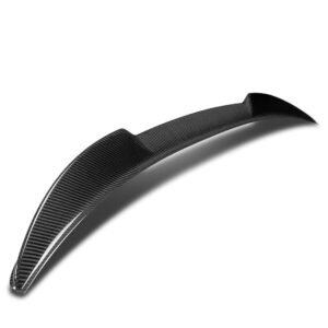 Black Carbon Fiber Rear Trunk Lid Spoiler (V Style) For 19-22 Toyota Avalon (XX50)