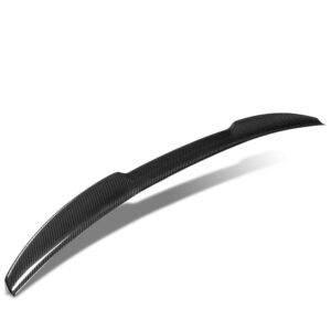Black Carbon Fiber Rear Trunk Lid Spoiler (V Style) Spoiler For 06-11 Lexus GS-Series S190 Sedan