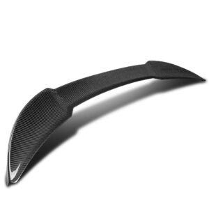 Black Carbon Fiber Rear Trunk Lid Spoiler (F Style) Spoiler For 21+ Lexus IS-Series Facelift XE30 Sedan