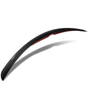 Black Carbon Fiber Rear Trunk Lid Spoiler (V Style) For 19-21 Mazda 6 Facelift (Sedan GJ)