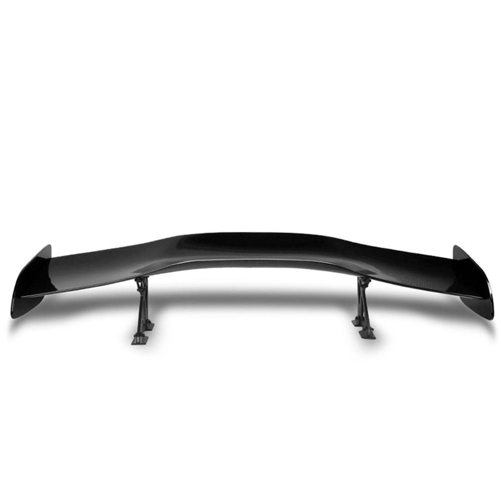 57″ GT Style V1 Black Painted Glossy Adjustable Rake Rear Trunk Spoiler Wing