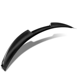 Black Carbon Fiber Rear Trunk Lid Spoiler (Quadrifoglio Style) For 17+ Alfa Romeo Giulia (952)