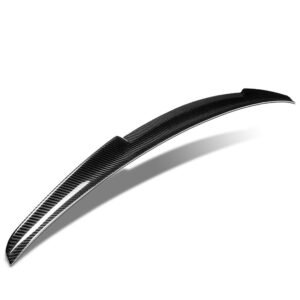 Black Carbon Fiber Rear Trunk Lid Spoiler (V Style) For 11-18 Volkswagen Jetta (A6)
