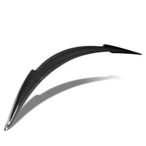Black Carbon Fiber Rear Trunk Lid Spoiler (V-Style) For 12-22 Tesla Model S
