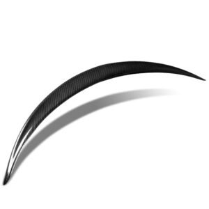 Black Carbon Fiber Rear Trunk Lid Spoiler (OE Style) For 20+ Tesla Model Y