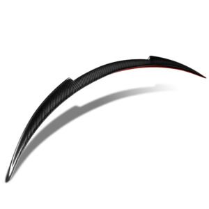 Black Carbon Fiber Rear Trunk Lid Spoiler (V-Style) For 20+ Tesla Model Y