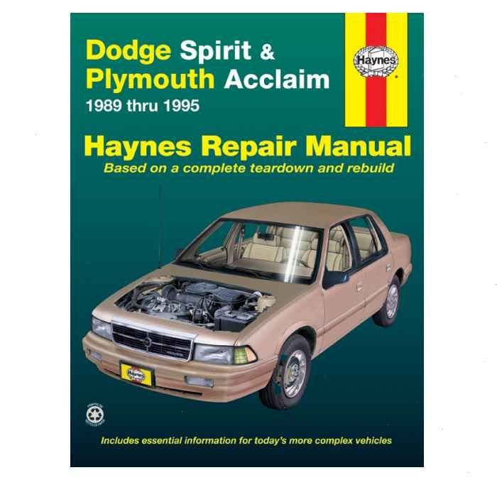 Haynes Repair Manual for 1989-1995 Plymouth Acclaim