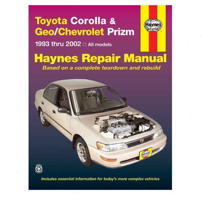 Haynes Repair Manual for 1993-2002 Toyota Corolla