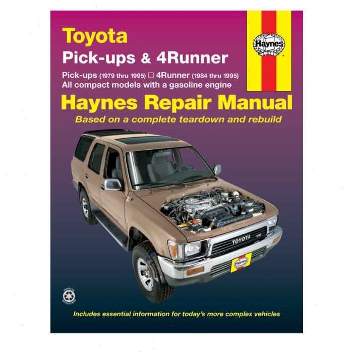 Haynes Repair Manual for 1979-1995 Toyota Pickup