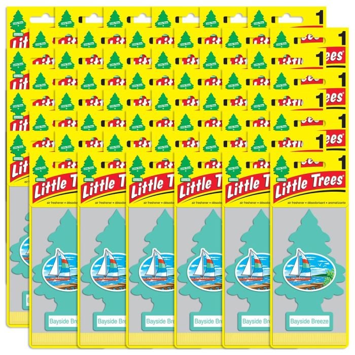 Little Trees Bayside Breeze Air Freshener for Car and Home, 48 pack