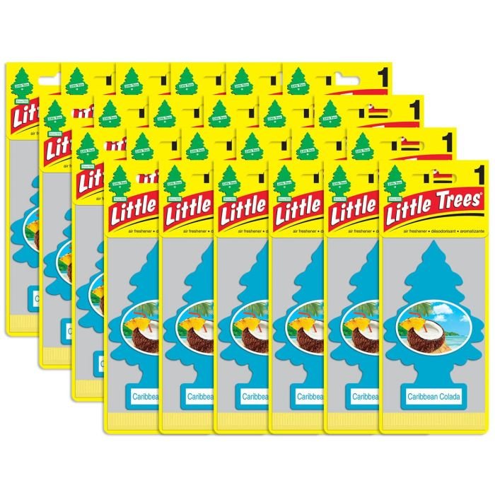 Little Trees Caribbean Colada Air Freshener for Car and Home, 24 pack