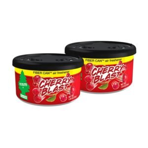 Little Trees Cherry Blast Fiber Can Air Freshener, Car Home, 2 pack
