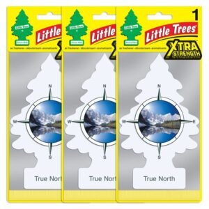 Little Trees X-tra Strength True North Large Air Freshener, 3 pack