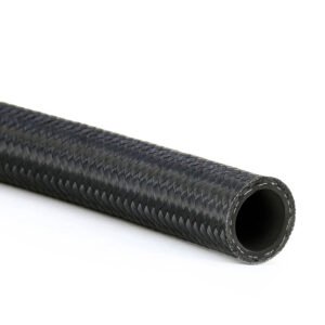 HPS 250 Series Black 500PSI Nylon Stainless Steel Braided Hose Oil Fuel Line [-10] [10-Feet]