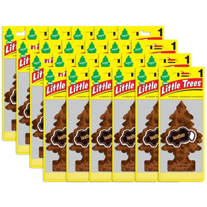 Little Trees Leather Air Freshener for Car and Home, 24 pack