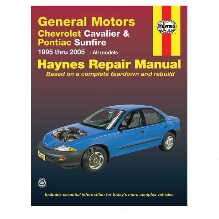 Haynes 38016 Repair Manual Chevrolet Cavalier and Pontiac Sunfire 1995 thru