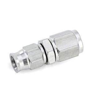 HPS Compression Teflon Hose End to AN Female for PTFE Hose Fitting [Straight] [-3] (Stainless Steel, Silver)