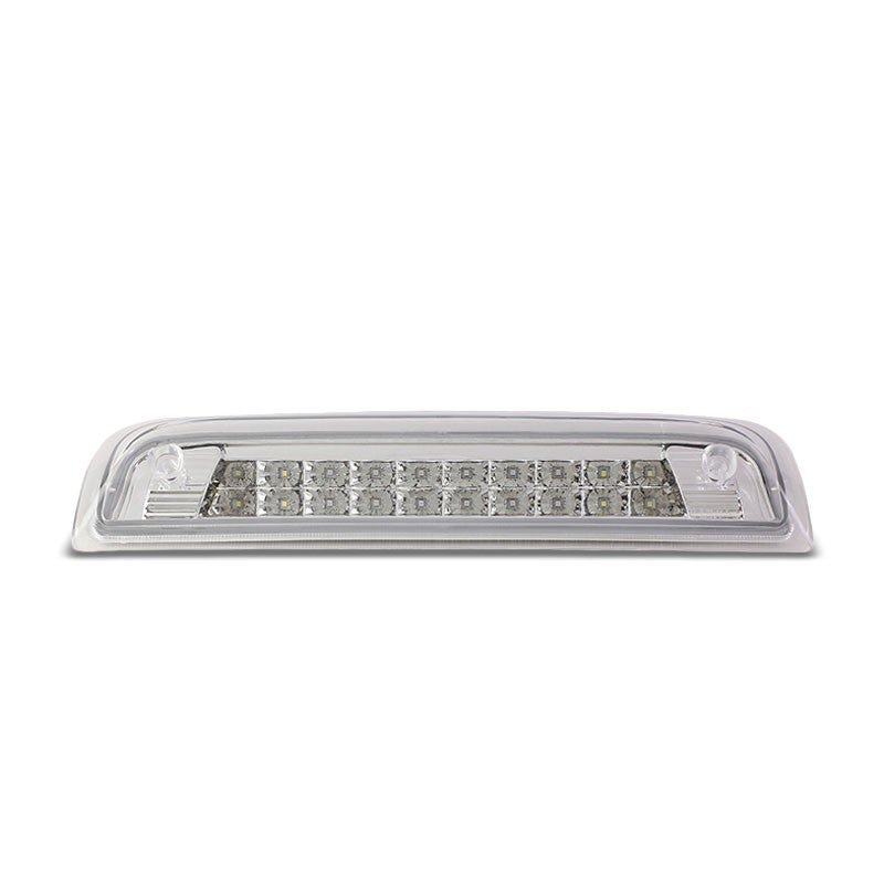 Chrome Housing Clear Lens LED Cargo+Third Brake Light For 14-20 Silverado/Sierra