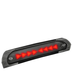 [Sequential Triangle LED] Carbon Look/Clear Len Third Brake Light For 02-09 Ram